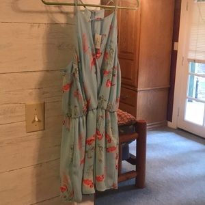 Everly flamingo romper